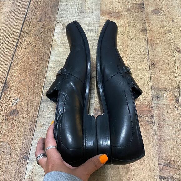 Boss Hugo Boss black loafers size 11.5 - Picture 7 of 16
